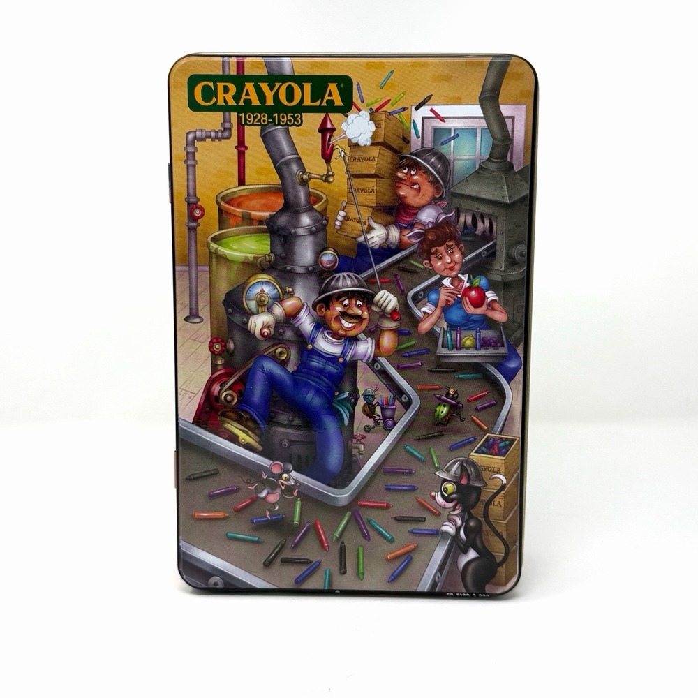 Crayola 64 Crayon Tin Set Gold Medal Box Sealed Retired Colors 12 Pack NEW